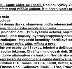 Alternative view of Genius - Apple Cider Vinegar, 60kps